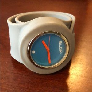 SLAP Watch: gray, blue and red